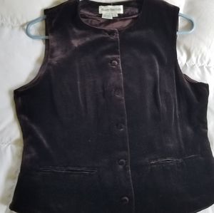 Barry Bricken velvet vest small
